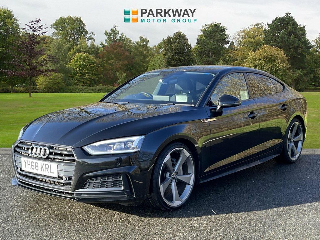 Audi A5 Hatchback YH68KRL Black #3