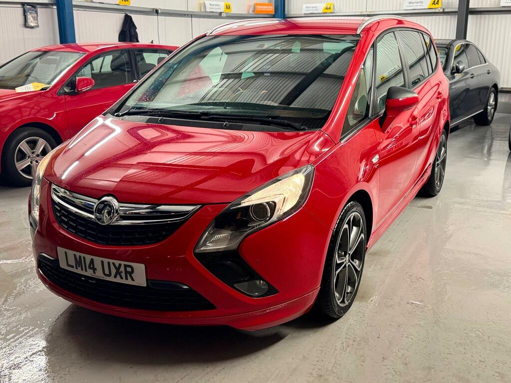 Vauxhall Zafira Tourer Mpv LM14UXR Red #3
