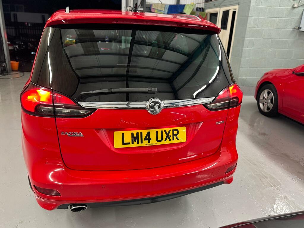 Vauxhall Zafira Tourer Mpv LM14UXR Red #5