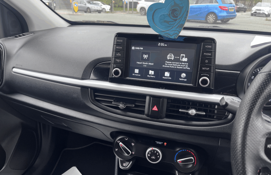 Kia Picanto Hatchback MA68WKB Black #5