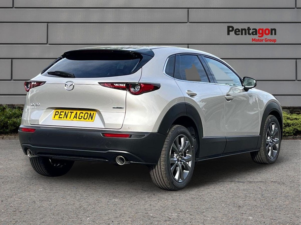 Mazda CX-30 2.0 E Skyactiv X Mhev Exclusive Line Suv Petro FV75BSZ White #4