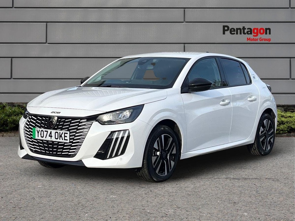 Peugeot e-208 50Kwh Allure Hatchback 7.4Kw Ch YO74OKE White #3