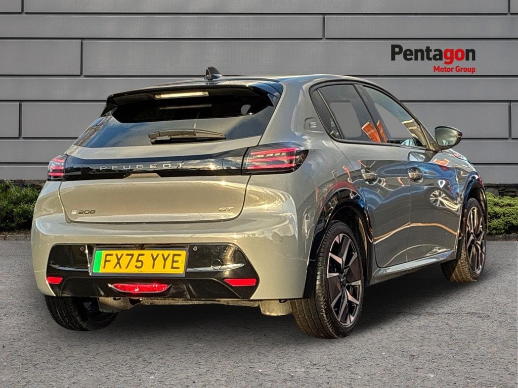 Peugeot e-208 51Kwh Gt Premium Hatchback 7.4K FX75YYE Grey #4