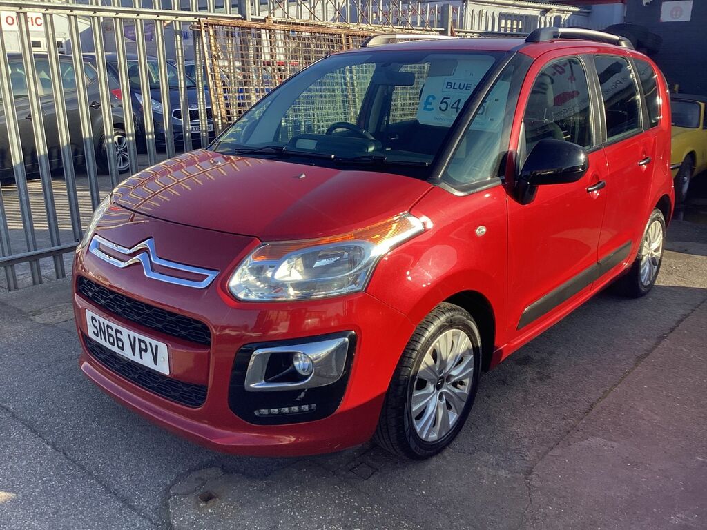 Citroen C3 Picasso 1.6L Edition Blue Hdi Mpv Euro 6 SN66VPV Red #6