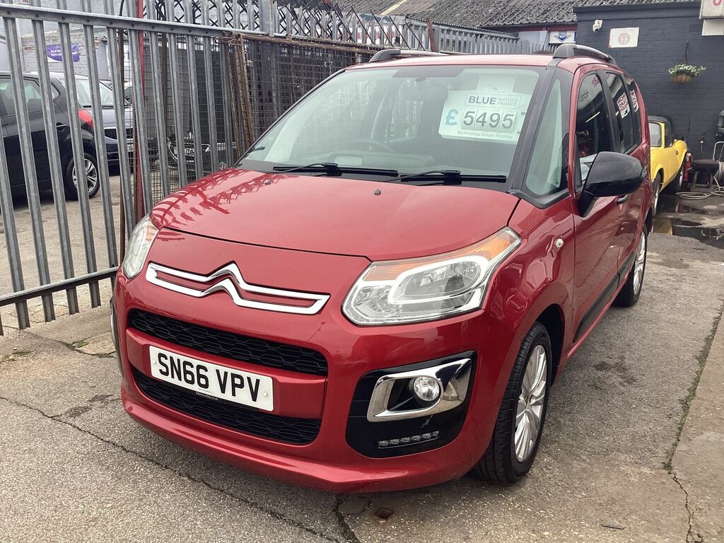 Citroen C3 Picasso 1.6L Edition Blue Hdi Mpv Euro 6 SN66VPV Red #5