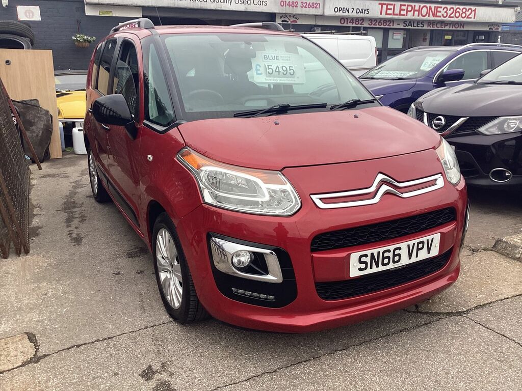 Citroen C3 Picasso 1.6L Edition Blue Hdi Mpv Euro 6 SN66VPV Red #2