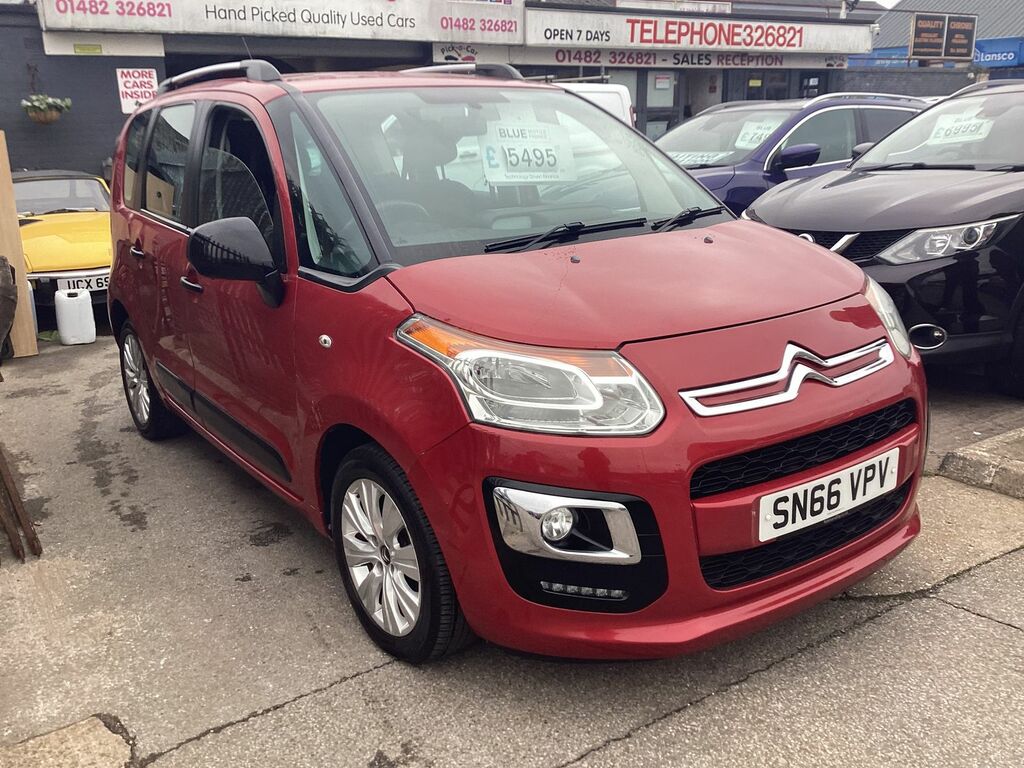Citroen C3 Picasso 1.6L Edition Blue Hdi Mpv Euro 6 SN66VPV Red #4