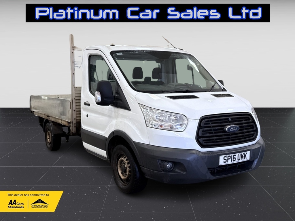 Ford Transit Custom 350 Mwb Dropside White