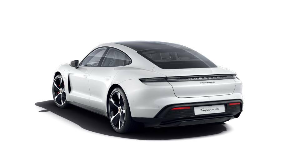 Porsche Taycan 4S My22 White #3