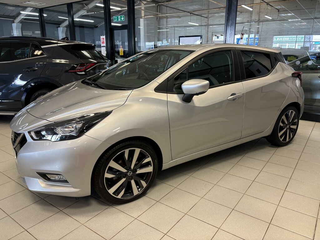 Nissan Micra 1.0 Ig-t Tekna Hatchback Xtron Euro 6 Silver #2