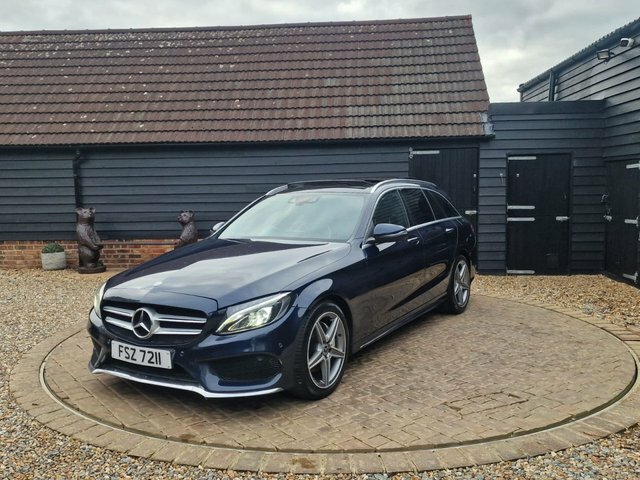 Mercedes-Benz C Class C220d Amg Line Premium FSZ7211 Blue #2