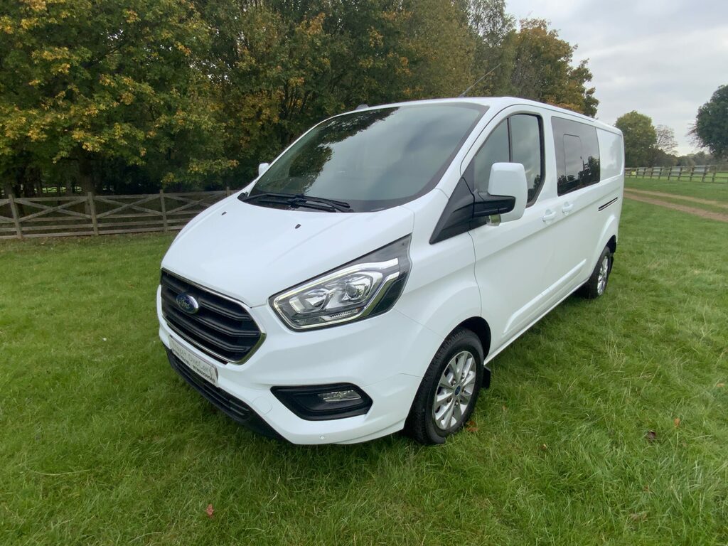 Ford Transit Custom 320 Ltd Eblue Crew Cab Panel Van White #2