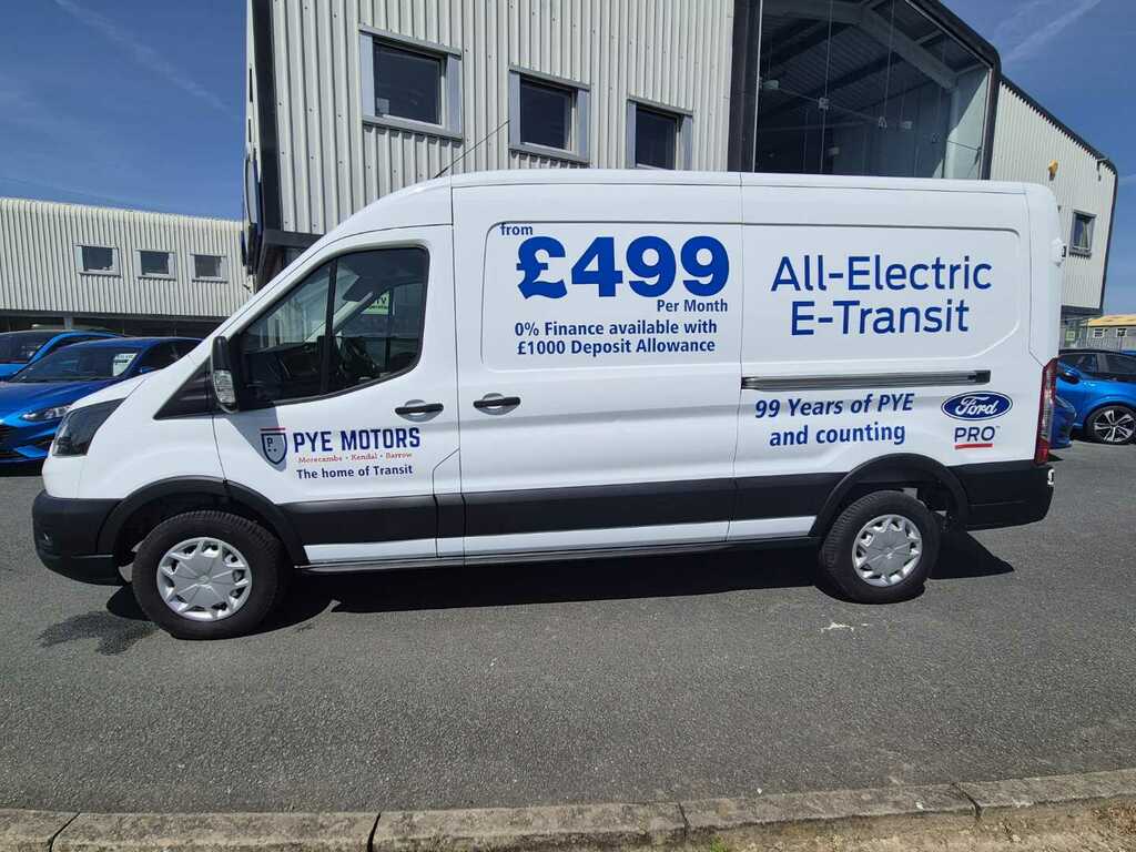 Ford Transit Custom 350 68Kwh Leader Panel Van Rwd L PL73OJO White #4