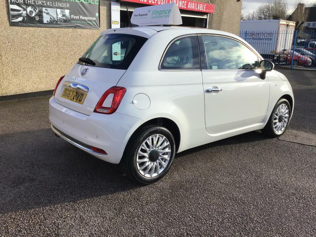 Fiat 500 Hatchback 1.2 Lounge Euro 6 Ss 201767 SG67BVD White #2