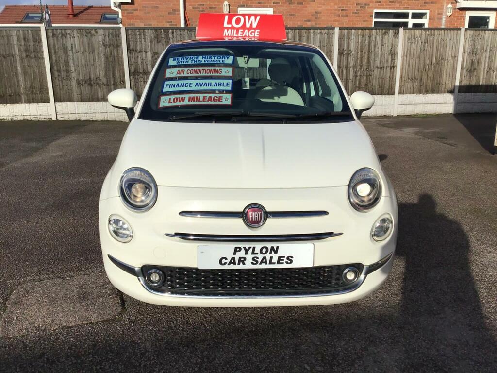 Fiat 500 Hatchback 1.2 Lounge Euro 6 Ss 201767 SG67BVD White #6