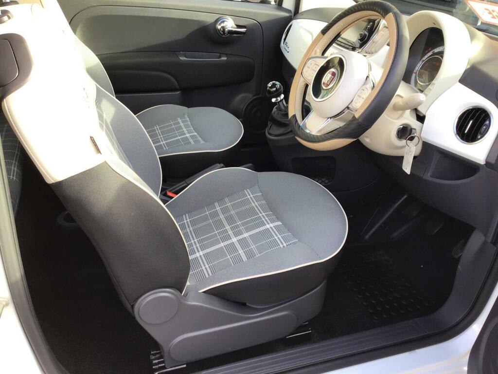 Fiat 500 Hatchback 1.2 Lounge Euro 6 Ss 201767 White