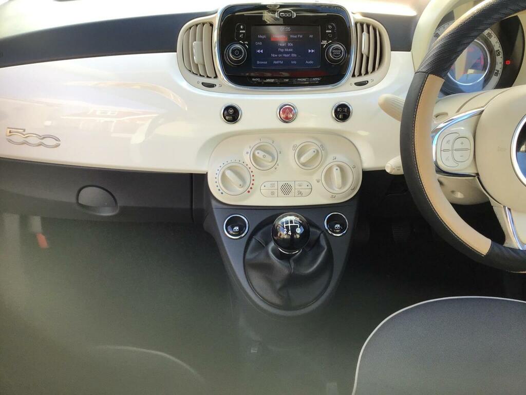 Fiat 500 Hatchback 1.2 Lounge Euro 6 Ss 201767 SG67BVD White #4