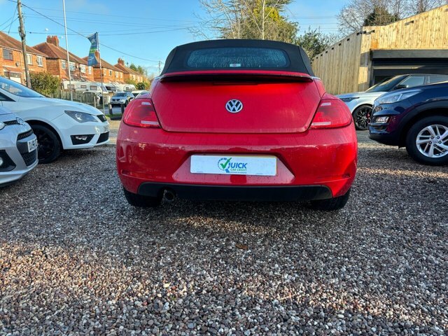 Volkswagen Beetle 1.6 Tdi Bluemotion Tech Design Cabriolet Diese Red #2