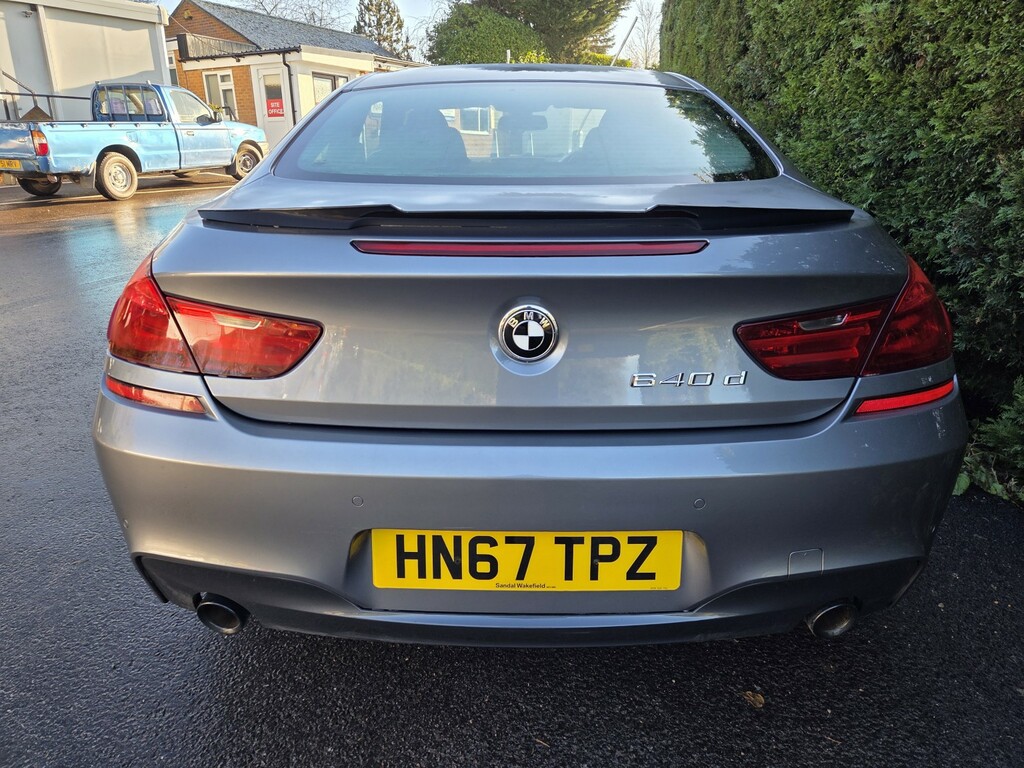 BMW 6 Series Gran Coupe Coupe 3.0 640D M Sport Coupe 2017 HN67TPZ Grey #6