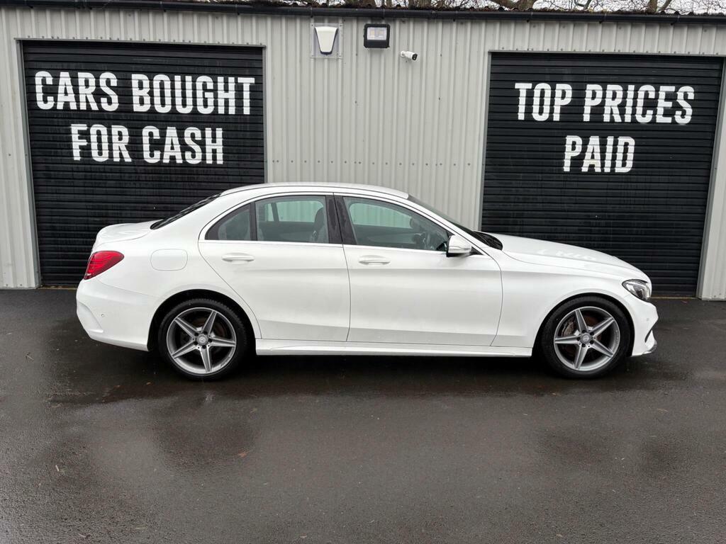 Mercedes-Benz C Class 1.6 C200d Amg Line G-tronic Euro 6 S S White #2