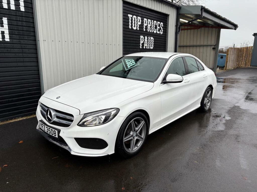 Mercedes-Benz C Class 1.6 C200d Amg Line G-tronic Euro 6 S S White #6