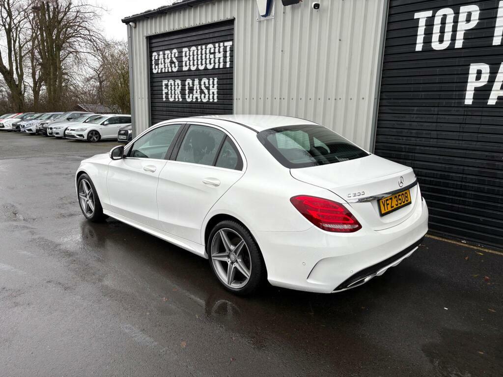 Mercedes-Benz C Class 1.6 C200d Amg Line G-tronic Euro 6 S S White #4