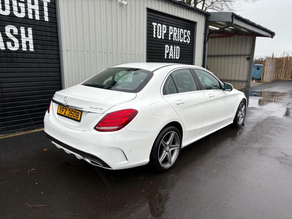 Mercedes-Benz C Class 1.6 C200d Amg Line G-tronic Euro 6 S S White #3