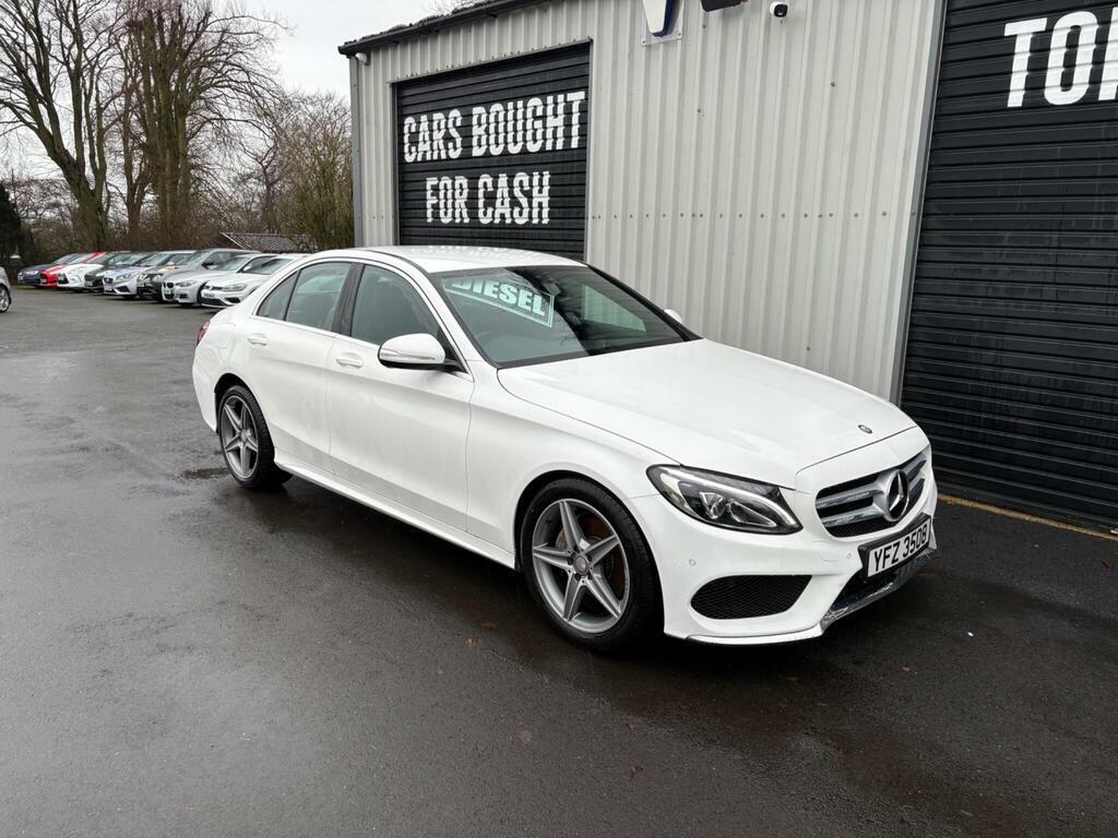Mercedes-Benz C Class 1.6 C200d Amg Line G-tronic Euro 6 S S White