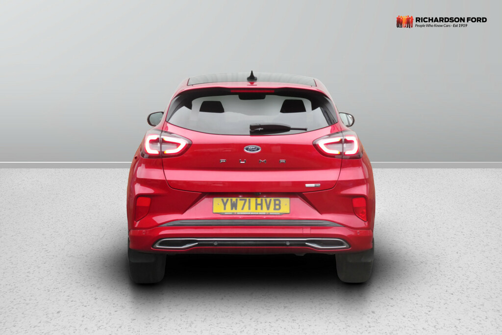 Ford Puma 1.0 Ecoboost Hybr Mhev 155 St-line Vignale Dct YW71HVB Red #4