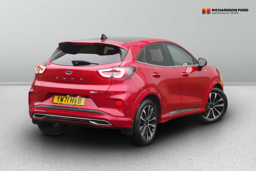 Ford Puma 1.0 Ecoboost Hybr Mhev 155 St-line Vignale Dct YW71HVB Red #5