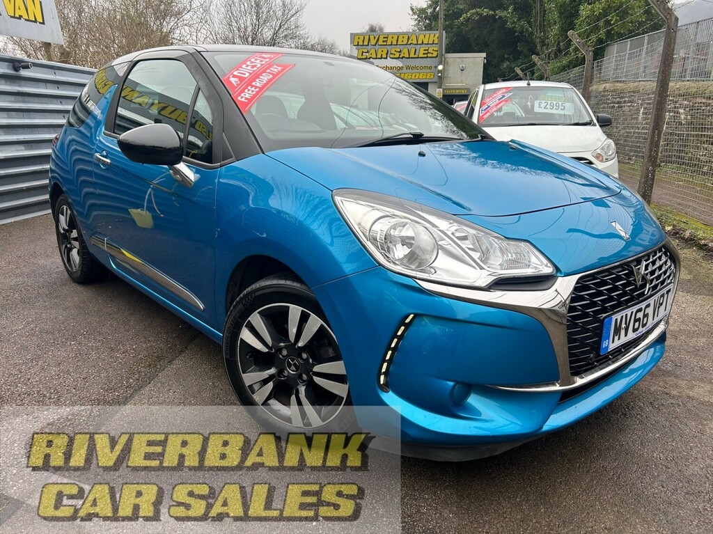 DS DS 3 1.6 Bluehdi Chic Free Road Tax Cheap Economica Blue