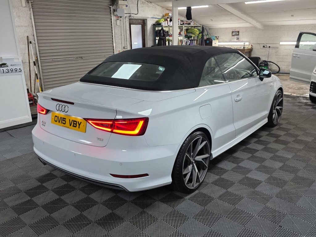 Audi A3 Cabriolet 2.0 Tdi S Line Convertible S Tronic Eur White #3