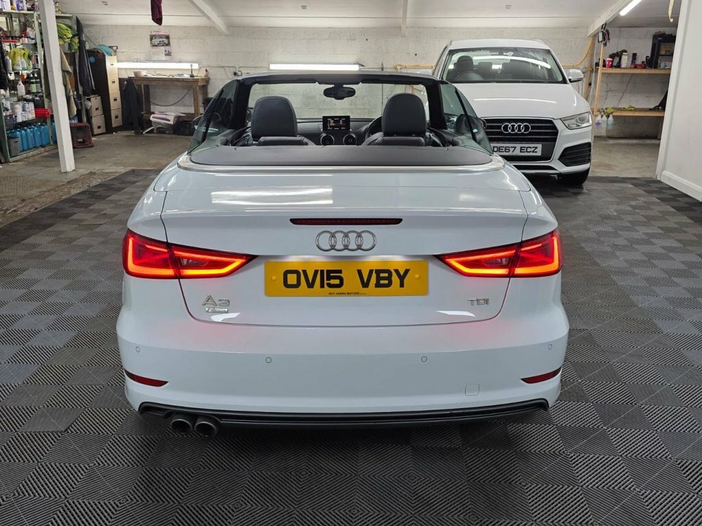 Audi A3 Cabriolet 2.0 Tdi S Line Convertible S Tronic Eur White #4