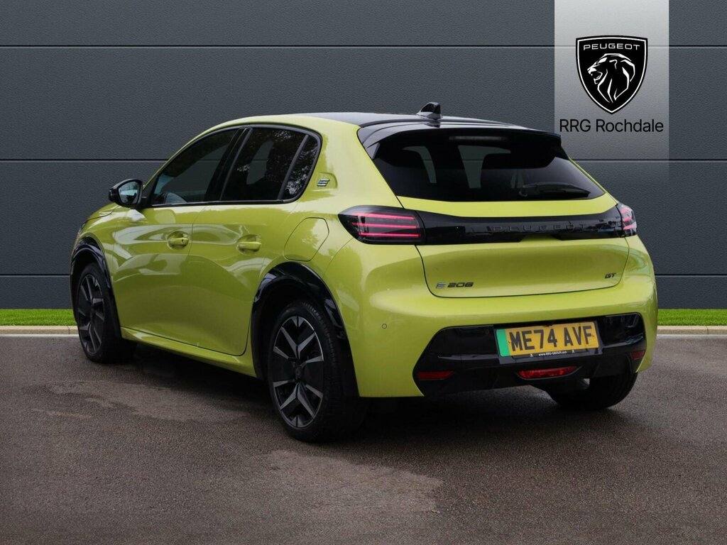 Peugeot e-208 51Kwh Gt 7.4Kw Charger ME74AVF Yellow #3