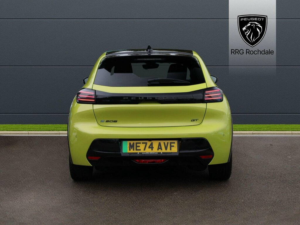 Peugeot e-208 51Kwh Gt 7.4Kw Charger ME74AVF Yellow #4