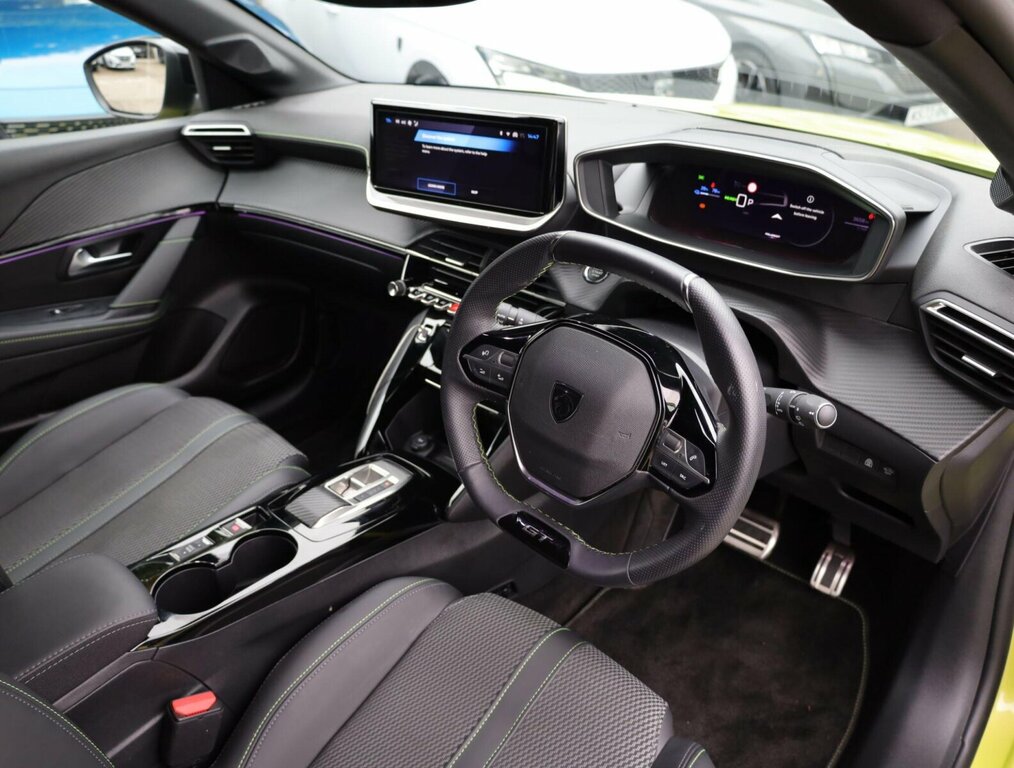 Peugeot e-208 51Kwh Gt 7.4Kw Charger ME74AVF Yellow #6