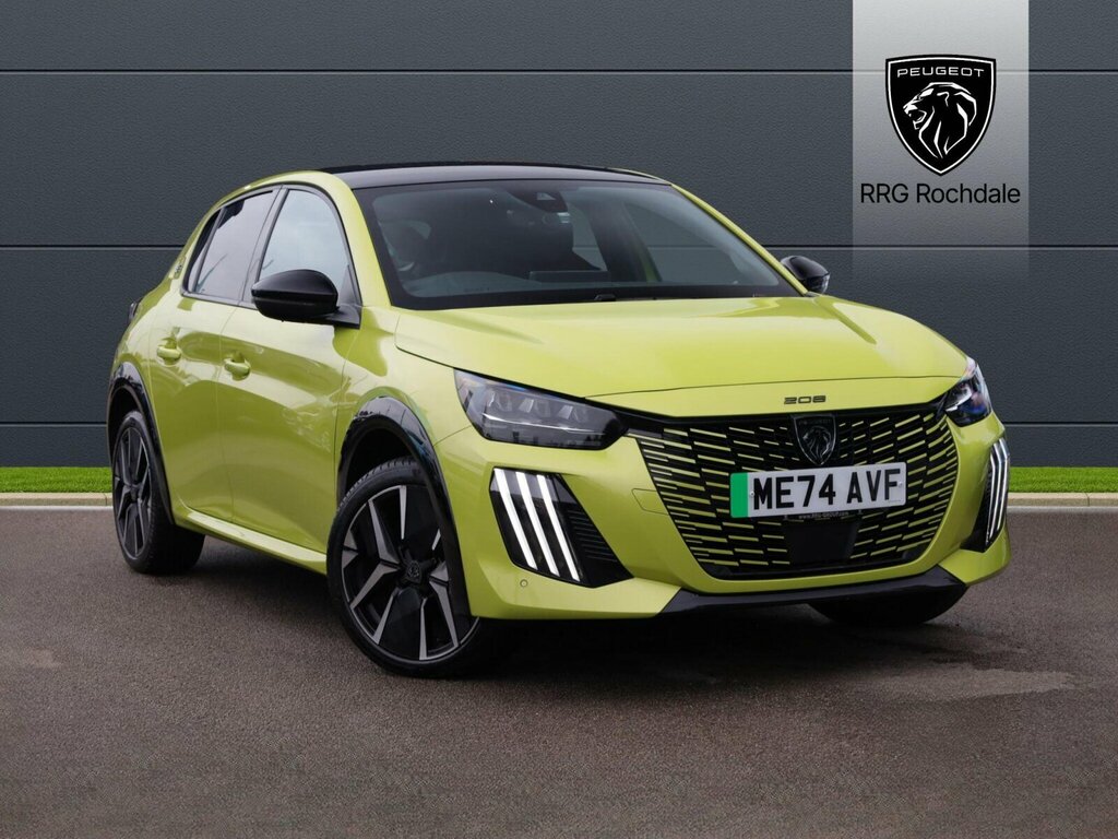 Peugeot e-208 51Kwh Gt 7.4Kw Charger Yellow
