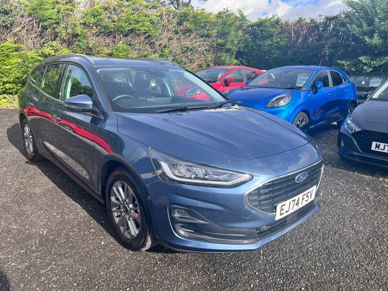 Ford Focus 1.0T Ecoboost Mhev Titanium Dct Euro 6 Ss EJ74FSV Blue #4