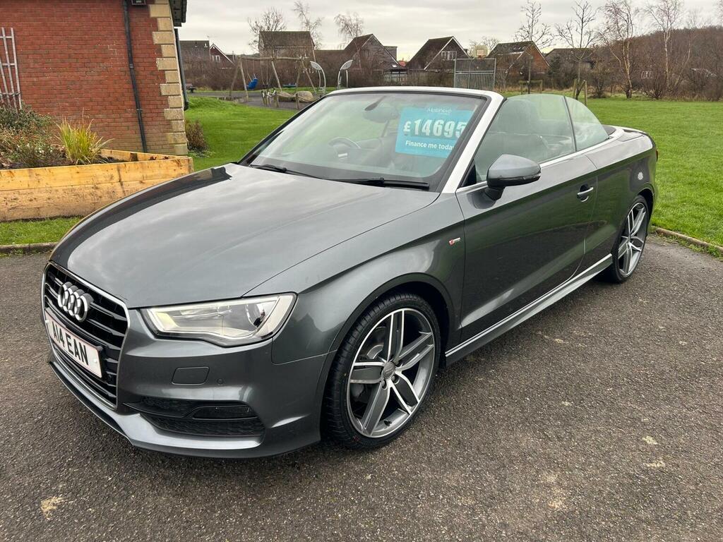 Audi A3 Cabriolet Convertible 2.0 Tdi S Line Euro 6 Ss 2015 Grey #2