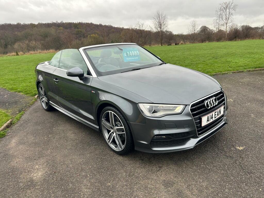 Audi A3 Cabriolet Convertible 2.0 Tdi S Line Euro 6 Ss 2015 Grey