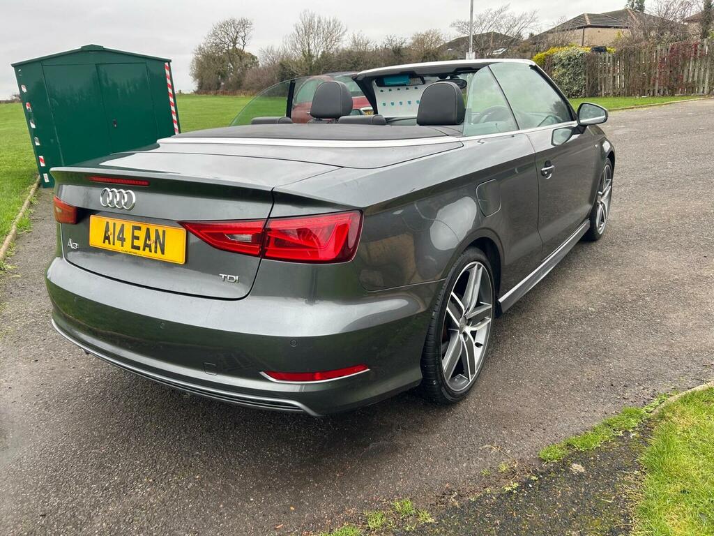 Audi A3 Cabriolet Convertible 2.0 Tdi S Line Euro 6 Ss 2015 Grey #5
