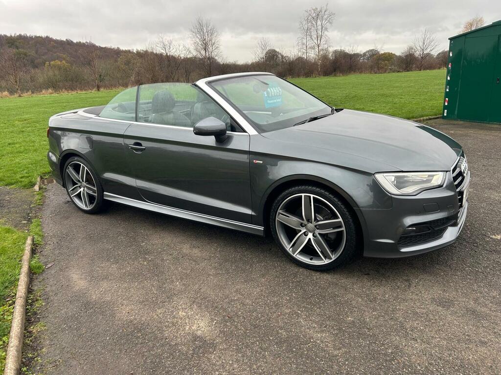 Audi A3 Cabriolet Convertible 2.0 Tdi S Line Euro 6 Ss 2015 Grey #4