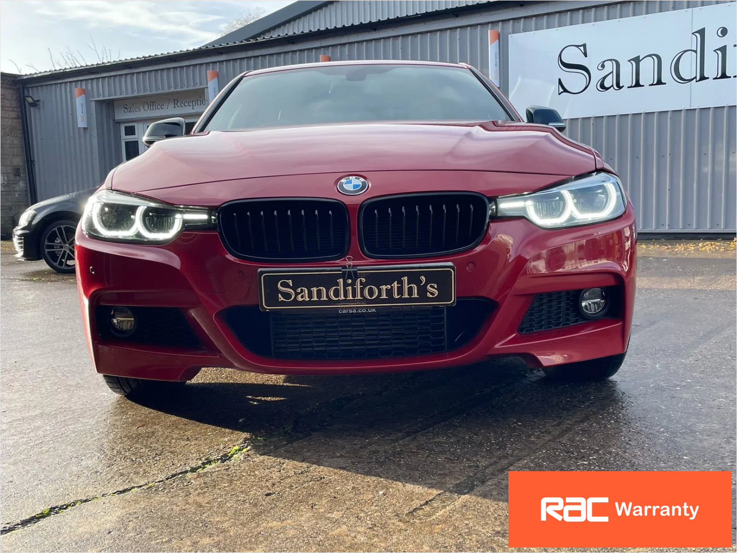BMW 3 Series 3.0 335D M Sport Shadow Edition Saloon NL18VFD Red #2