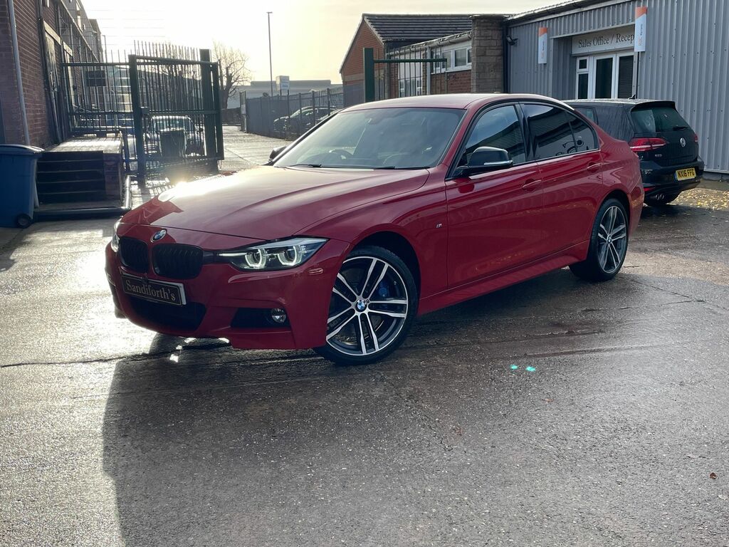 BMW 3 Series 3.0 335D M Sport Shadow Edition Saloon NL18VFD Red #3