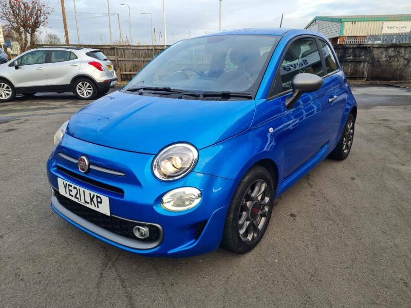 Fiat 500 1.0 Mild Hybrid Sport - 2021 21 YE21LKP Blue #3