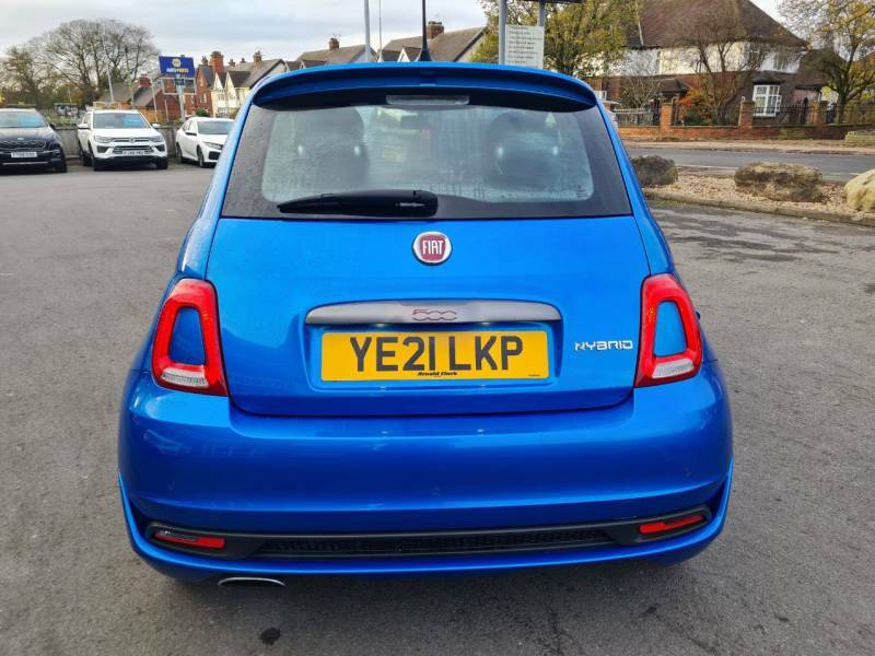 Fiat 500 1.0 Mild Hybrid Sport - 2021 21 YE21LKP Blue #6