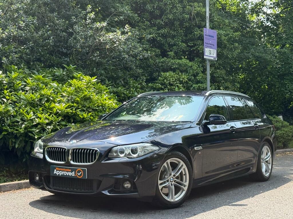 BMW 5 Series 2.0 520D M Sport Touring 2013 YD63AYP Black #3