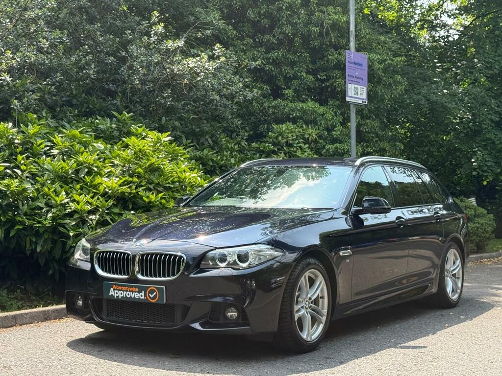 BMW 5 Series 2.0 520D M Sport Touring 2013 YD63AYP Black #4
