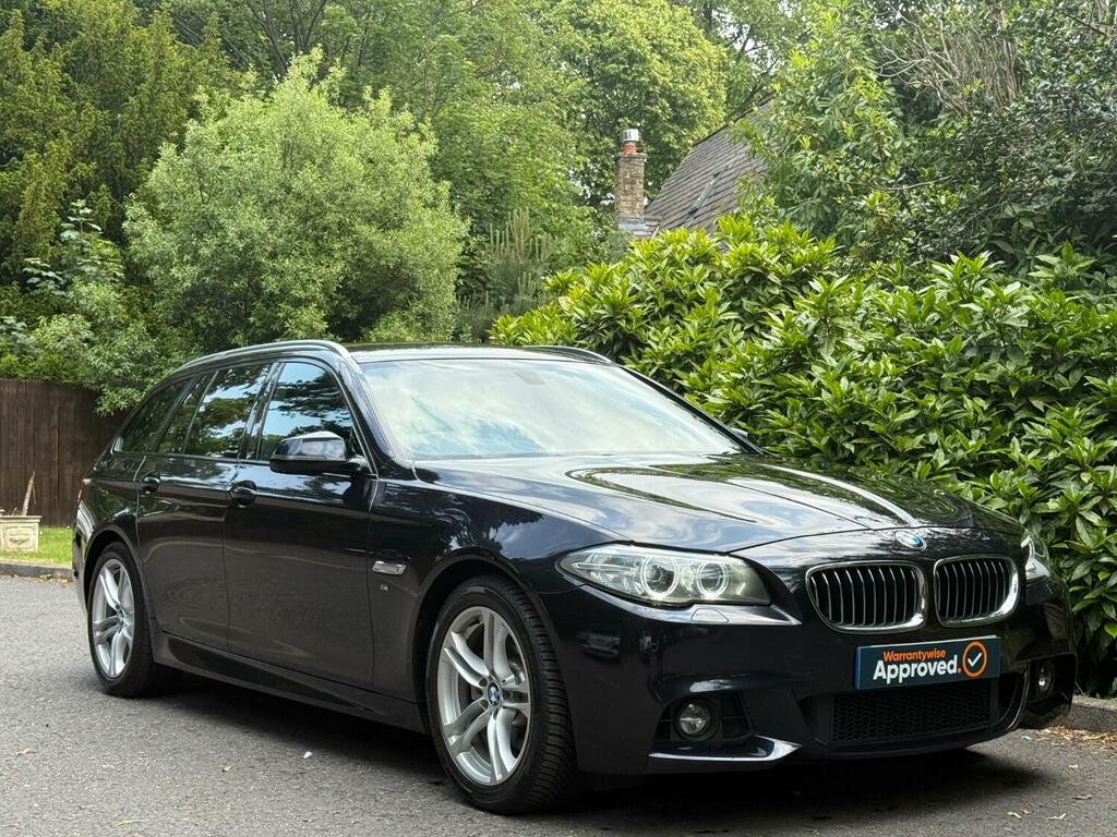 BMW 5 Series 2.0 520D M Sport Touring 2013 YD63AYP Black #2