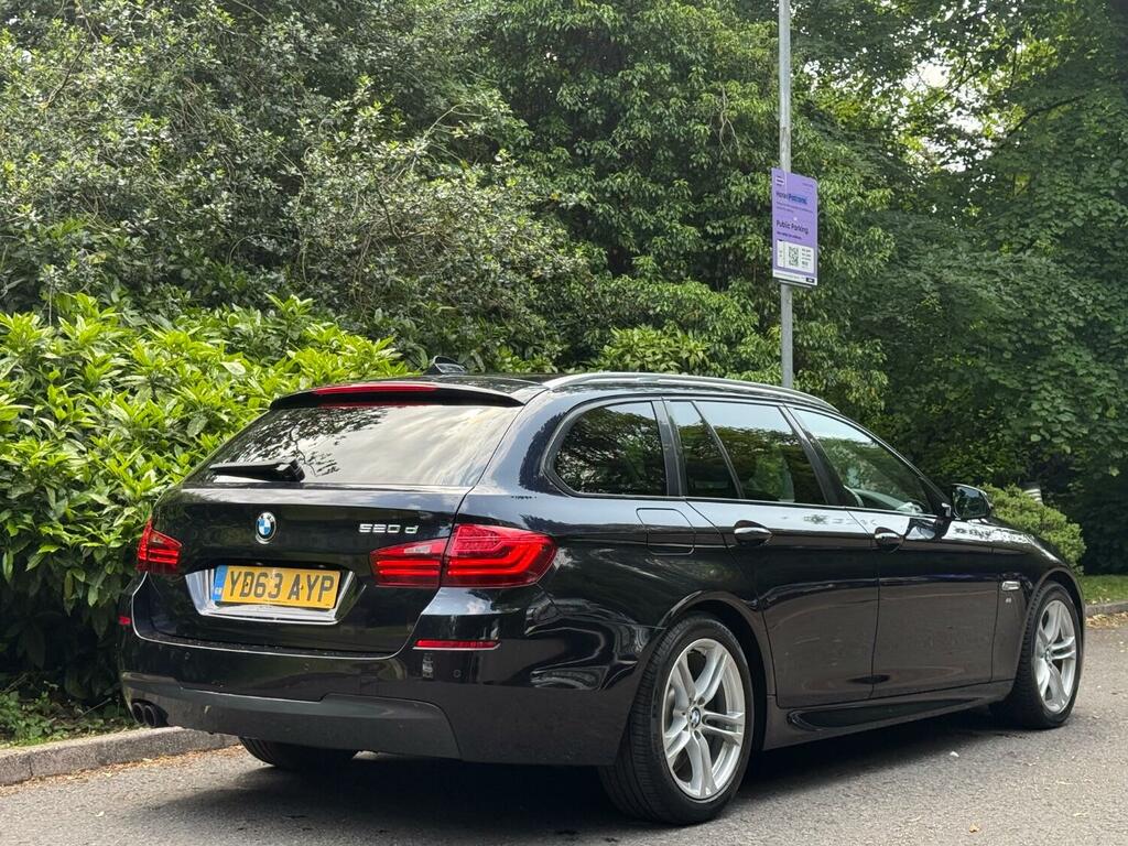BMW 5 Series 2.0 520D M Sport Touring 2013 YD63AYP Black #6